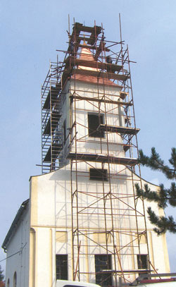 Novi pokrov na tornju crkve sv. Jurja u Stojdragi