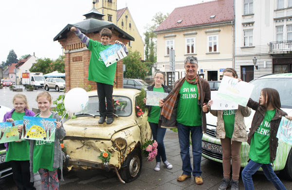 Uenici Podrune kole Nori Selo predstavili olupinu automobila koju su izvukli iz Samoborskog gorja