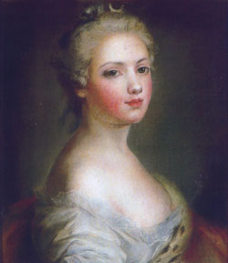 Portret ene prikazane kao boica Diana