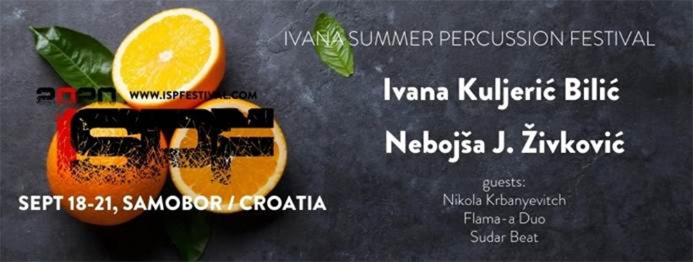 2. Ivana Summer Percussion Festival - od 18. do 20. rujna 