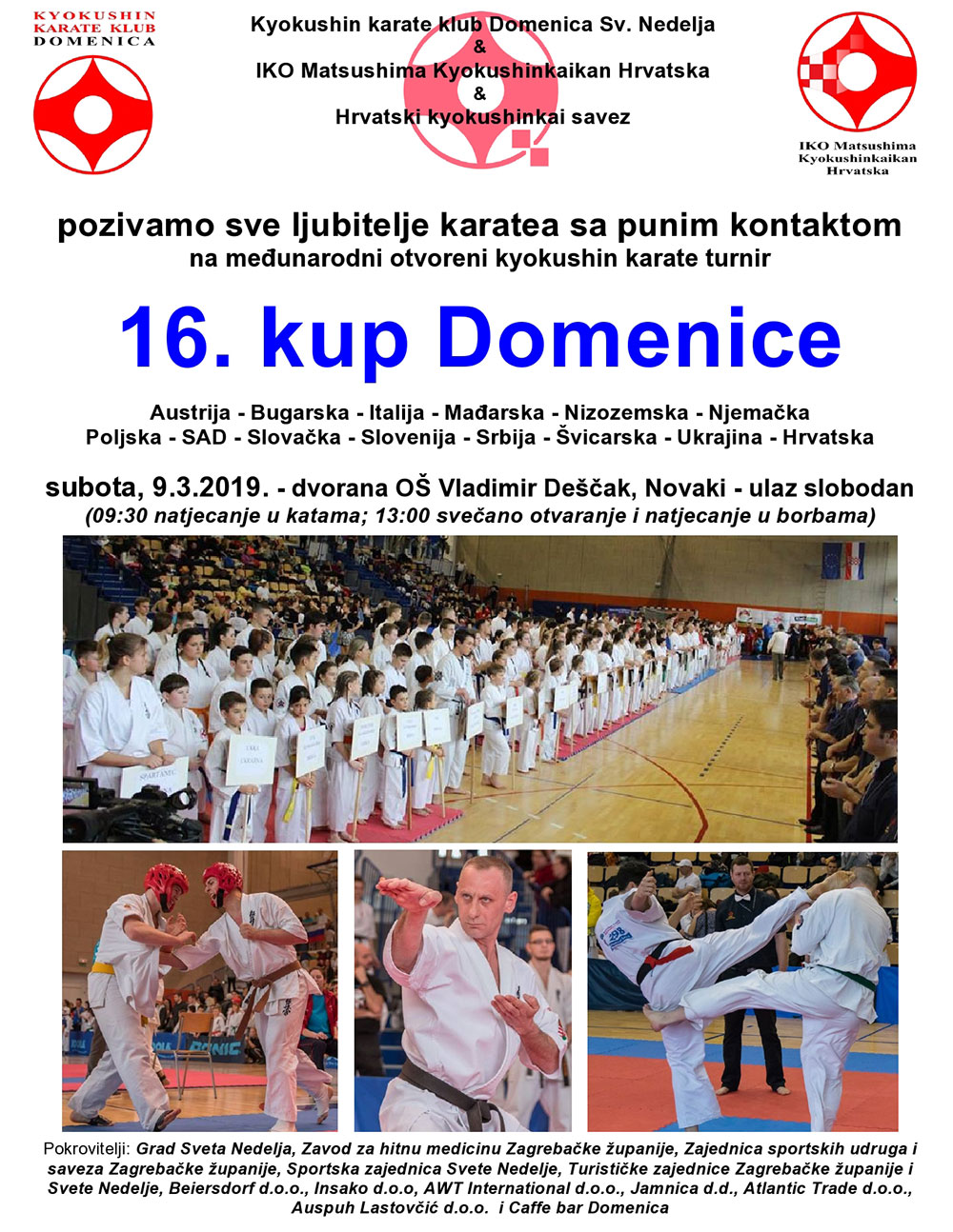 Najava vrhunsko karate turnira za ljubitelje karatea s punim kontaktom