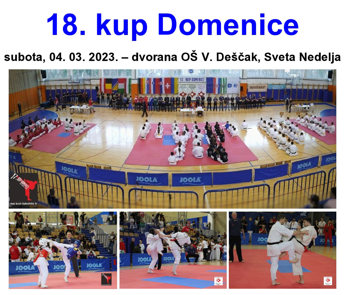 Najava 18. meunarodnog kyokushin karate turnira Kup Domenice 