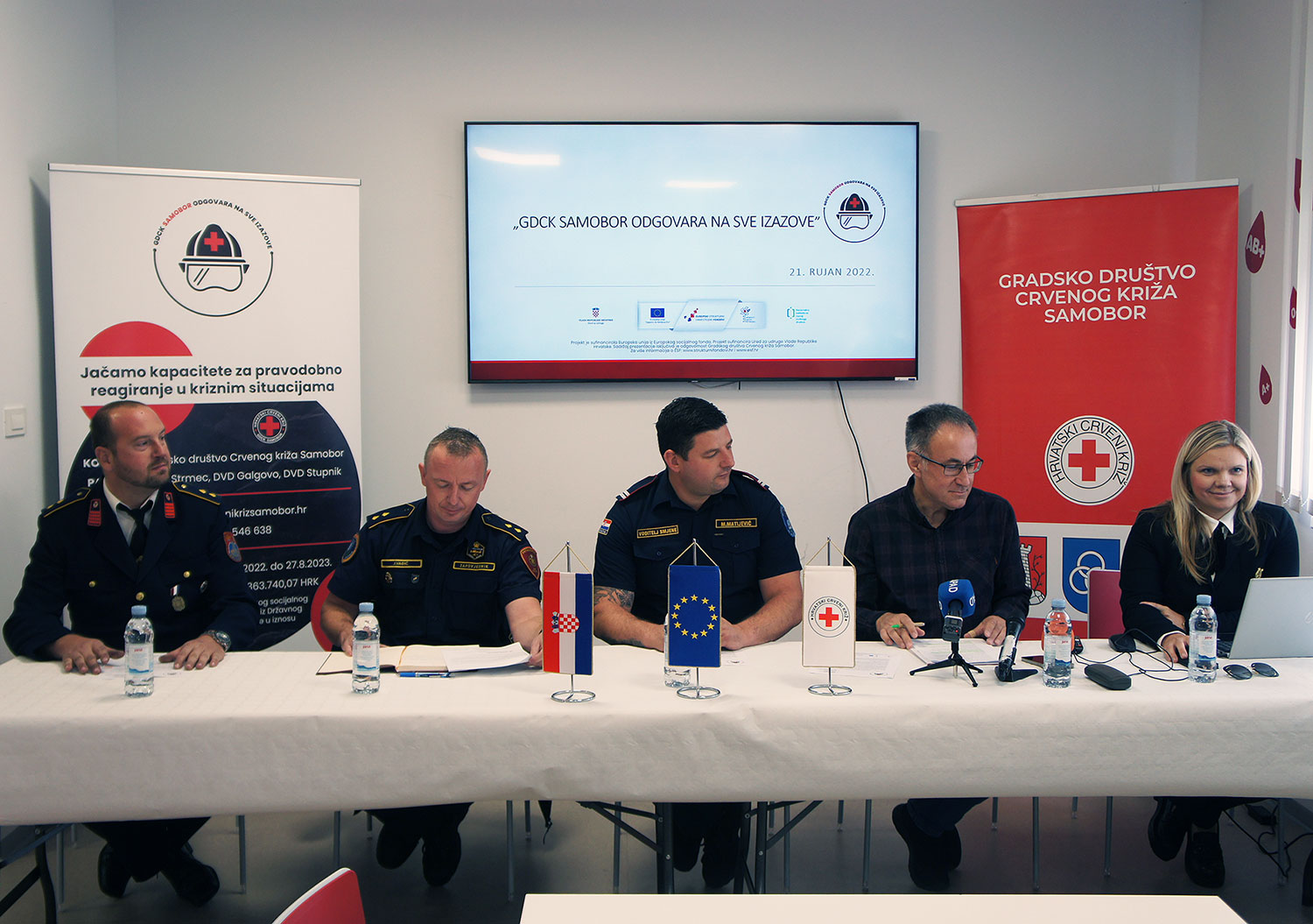 Konferencija za novinare u povodu novog EU projekta Gradskog društva Crvenog križa Samobor 