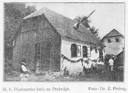 Crtica iz prošlosti Samoborskog gorja - planinarska kuća na Prekrižju